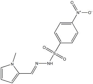 4-nitro-N'-[(1-methyl-1H-pyrrol-2-yl)methylene]benzenesulfonohydrazide Structure