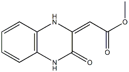 methyl (3-oxo-3,4-dihydro-2(1H)-quinoxalinylidene)acetate Structure