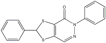 2,5-diphenyl[1,3]dithiolo[4,5-d]pyridazin-4(5H)-one Structure