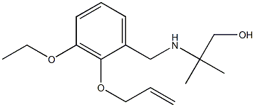 2-{[2-(allyloxy)-3-ethoxybenzyl]amino}-2-methyl-1-propanol Structure