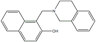 1-(3,4-dihydro-2(1H)-isoquinolinylmethyl)-2-naphthol Structure