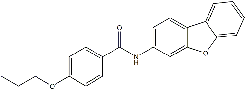 N-dibenzo[b,d]furan-3-yl-4-propoxybenzamide 구조식 이미지