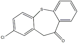 2-chlorodibenzo[b,f]thiepin-10(11H)-one 구조식 이미지