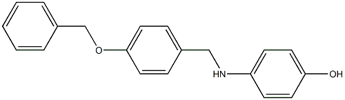 4-{[4-(benzyloxy)benzyl]amino}phenol Structure