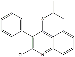 2-chloro-4-(isopropylsulfanyl)-3-phenylquinoline Structure