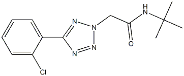 N-(tert-butyl)-2-[5-(2-chlorophenyl)-2H-tetraazol-2-yl]acetamide 구조식 이미지