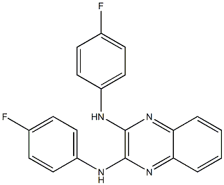 N-[3-(4-fluoroanilino)-2-quinoxalinyl]-N-(4-fluorophenyl)amine Structure