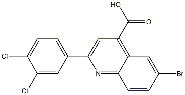 6-bromo-2-(3,4-dichlorophenyl)-4-quinolinecarboxylic acid Structure