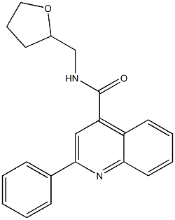 2-phenyl-N-(tetrahydro-2-furanylmethyl)-4-quinolinecarboxamide Structure