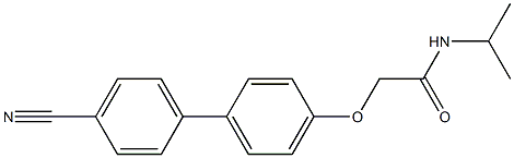 2-[(4'-cyano[1,1'-biphenyl]-4-yl)oxy]-N-isopropylacetamide Structure