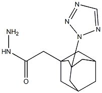 2-[3-(2H-tetraazol-2-yl)-1-adamantyl]acetohydrazide 구조식 이미지