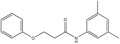 N-(3,5-dimethylphenyl)-3-(phenyloxy)propanamide 구조식 이미지