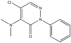 5-chloro-4-(dimethylamino)-2-phenyl-3(2H)-pyridazinone 구조식 이미지