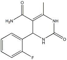 4-(2-fluorophenyl)-6-methyl-2-oxo-1,2,3,4-tetrahydro-5-pyrimidinecarboxamide Structure