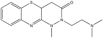 2-[2-(dimethylamino)ethyl]-1-methyl-1,2,4,4a-tetrahydro-3H-pyridazino[4,3-b][1,4]benzothiazin-3-one Structure