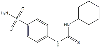 4-{[(cyclohexylamino)carbothioyl]amino}benzenesulfonamide 구조식 이미지