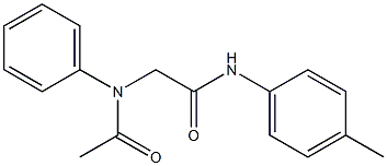 2-[acetyl(phenyl)amino]-N-(4-methylphenyl)acetamide Structure