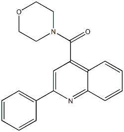 4-(4-morpholinylcarbonyl)-2-phenylquinoline 구조식 이미지