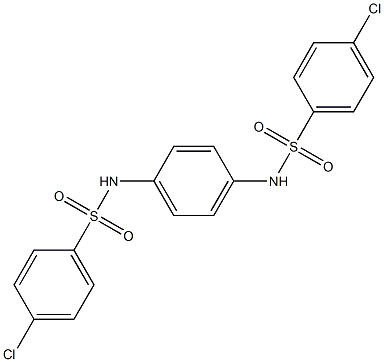 4-chloro-N-(4-{[(4-chlorophenyl)sulfonyl]amino}phenyl)benzenesulfonamide Structure