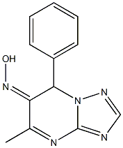 5-methyl-7-phenyl[1,2,4]triazolo[1,5-a]pyrimidin-6(7H)-one oxime Structure