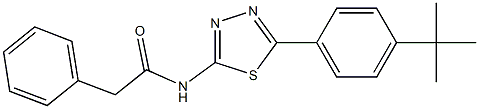 N-[5-(4-tert-butylphenyl)-1,3,4-thiadiazol-2-yl]-2-phenylacetamide Structure