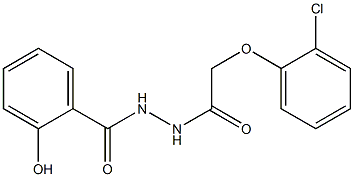 N'-[(2-chlorophenoxy)acetyl]-2-hydroxybenzohydrazide 구조식 이미지