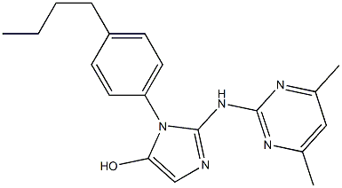 1-(4-butylphenyl)-2-[(4,6-dimethyl-2-pyrimidinyl)amino]-1H-imidazol-5-ol Structure