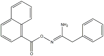 N'-(1-naphthoyloxy)-2-phenylethanimidamide Structure