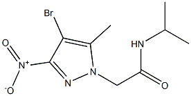 2-{4-bromo-3-nitro-5-methyl-1H-pyrazol-1-yl}-N-isopropylacetamide Structure