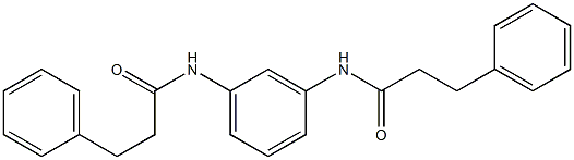 3-phenyl-N-{3-[(3-phenylpropanoyl)amino]phenyl}propanamide Structure