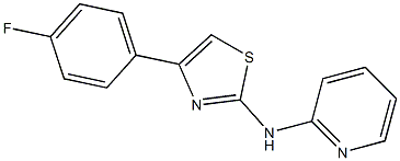 N-[4-(4-fluorophenyl)-1,3-thiazol-2-yl]-N-(2-pyridinyl)amine 구조식 이미지