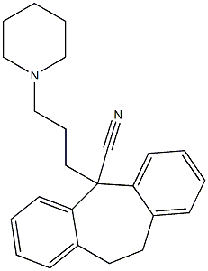 5-[3-(1-piperidinyl)propyl]-10,11-dihydro-5H-dibenzo[a,d]cycloheptene-5-carbonitrile Structure