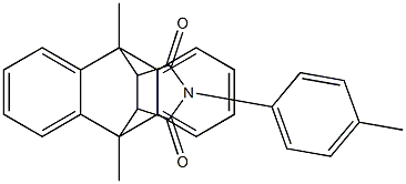 1,8-dimethyl-17-(4-methylphenyl)-17-azapentacyclo[6.6.5.0~2,7~.0~9,14~.0~15,19~]nonadeca-2,4,6,9,11,13-hexaene-16,18-dione Structure