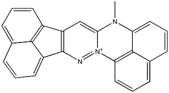 15-methyl-15H-acenaphtho[1',2':3,4]pyridazino[1,6-a]perimidin-8-ium 구조식 이미지