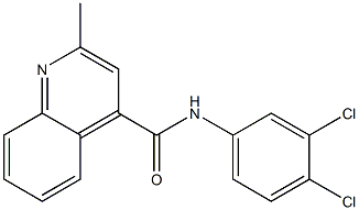 N-(3,4-dichlorophenyl)-2-methyl-4-quinolinecarboxamide Structure
