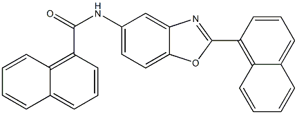 N-[2-(1-naphthyl)-1,3-benzoxazol-5-yl]-1-naphthamide 구조식 이미지