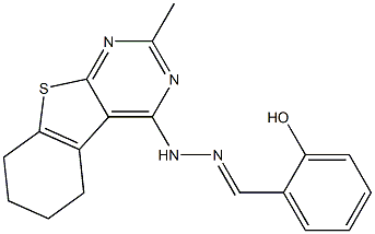 2-hydroxybenzaldehyde (2-methyl-5,6,7,8-tetrahydro[1]benzothieno[2,3-d]pyrimidin-4-yl)hydrazone 구조식 이미지