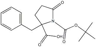 2-benzyl 1-tert-butyl 5-oxo-1,2-pyrrolidinedicarboxylate Structure
