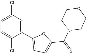 4-{[5-(2,5-dichlorophenyl)-2-furyl]carbothioyl}morpholine Structure