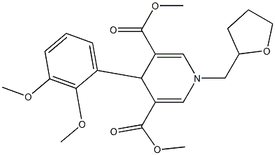 dimethyl 4-(2,3-dimethoxyphenyl)-1-(tetrahydro-2-furanylmethyl)-1,4-dihydro-3,5-pyridinedicarboxylate Structure