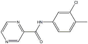 N-(3-chloro-4-methylphenyl)-2-pyrazinecarboxamide 구조식 이미지