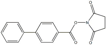 1-[([1,1'-biphenyl]-4-ylcarbonyl)oxy]-2,5-pyrrolidinedione Structure