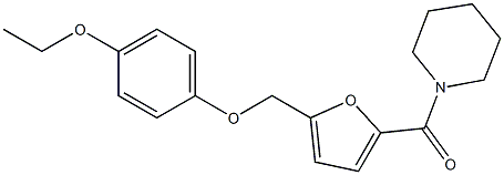 1-{5-[(4-ethoxyphenoxy)methyl]-2-furoyl}piperidine 구조식 이미지