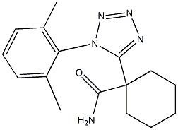 1-[1-(2,6-dimethylphenyl)-1H-tetraazol-5-yl]cyclohexylformamide 구조식 이미지