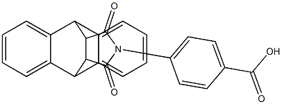 4-(16,18-dioxo-17-azapentacyclo[6.6.5.0~2,7~.0~9,14~.0~15,19~]nonadeca-2,4,6,9,11,13-hexaen-17-yl)benzoic acid 구조식 이미지