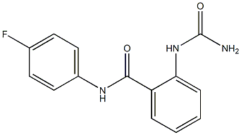 2-[(aminocarbonyl)amino]-N-(4-fluorophenyl)benzamide Structure