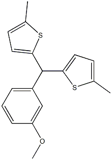 2-[(3-methoxyphenyl)(5-methyl-2-thienyl)methyl]-5-methylthiophene Structure