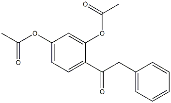 3-(acetyloxy)-4-(phenylacetyl)phenyl acetate 구조식 이미지