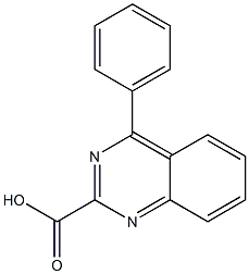 4-phenyl-2-quinazolinecarboxylic acid 구조식 이미지