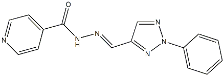 N'-[(2-phenyl-2H-1,2,3-triazol-4-yl)methylene]isonicotinohydrazide 구조식 이미지